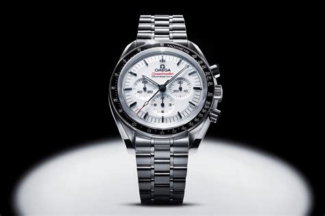 omega speedmaster pro white|Omega Speedmaster reduced white dial.